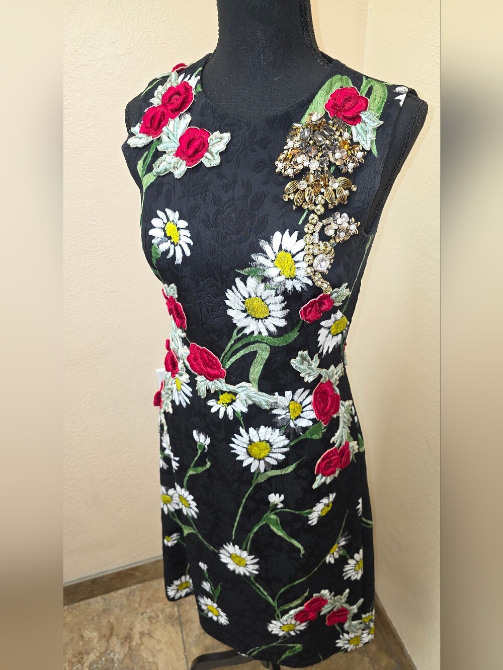 Dolce & Gabbana Floral Shift Midi Dress